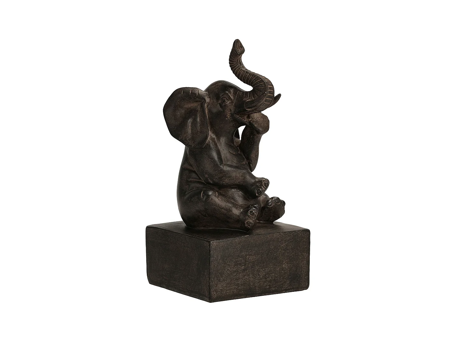 Figurine Elephino brun moyen 20 x 10 x 10