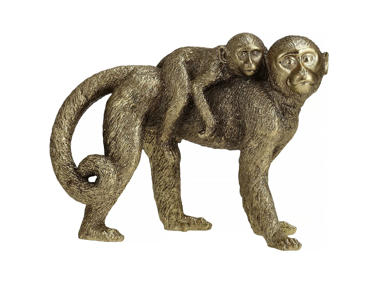 Figurine Monkino Or Moyen 16 x 9 x 21