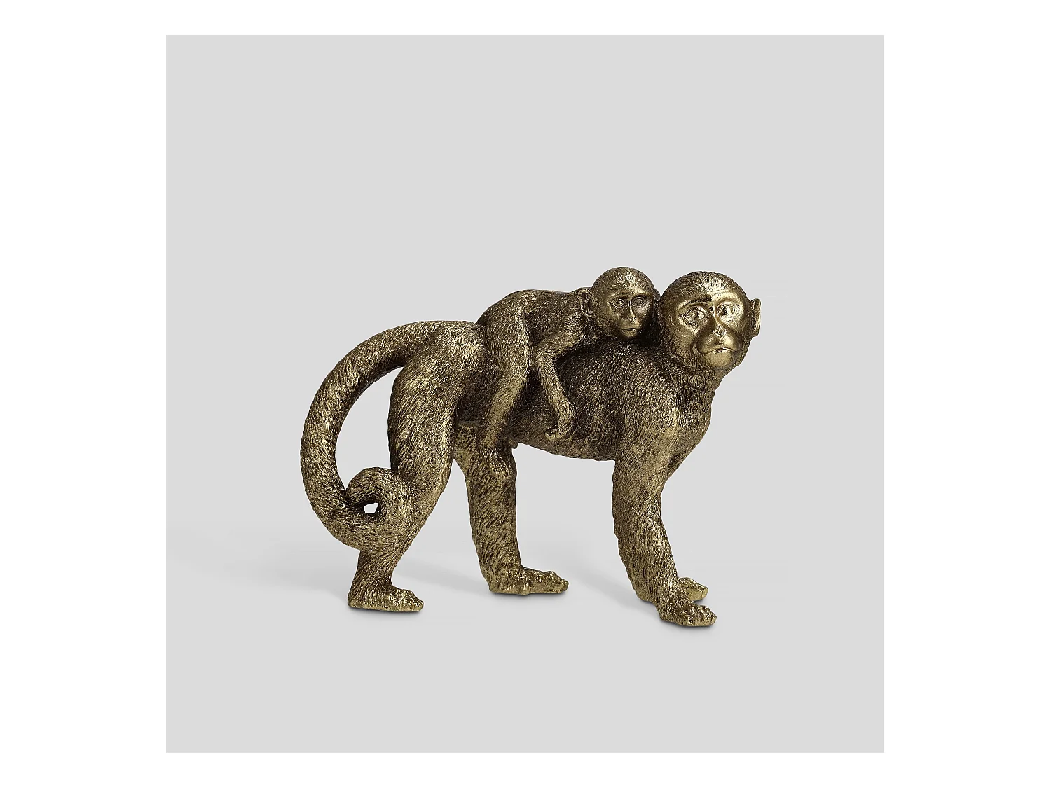 Figurine Monkino Or Moyen 16 x 9 x 21