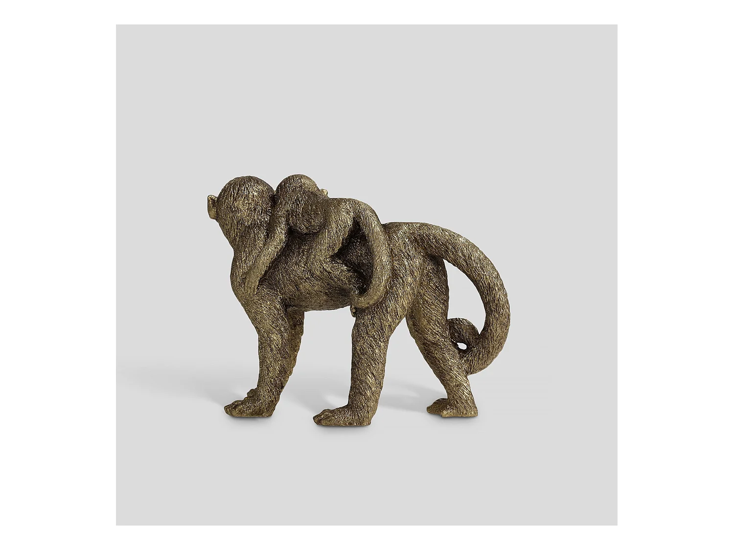 Figurine Monkino Or Moyen 16 x 9 x 21