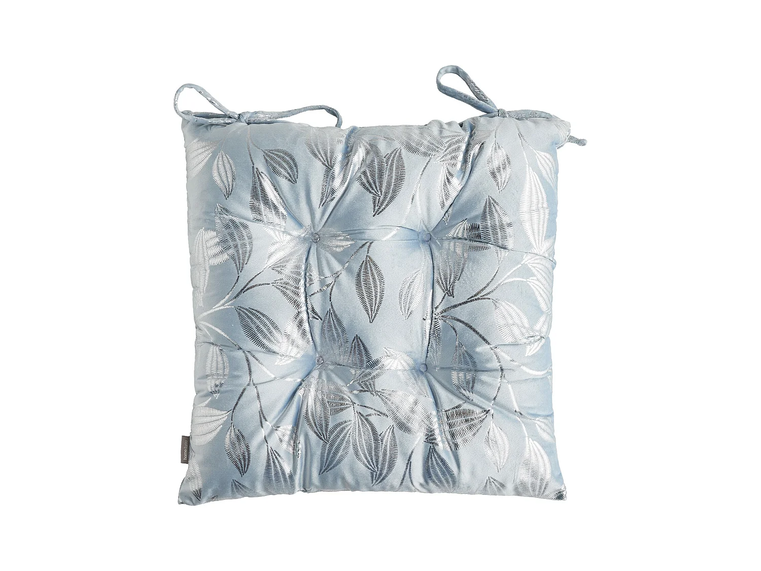 SIÈGE EN VELOURS Blomstela bleu clair 40 x 40