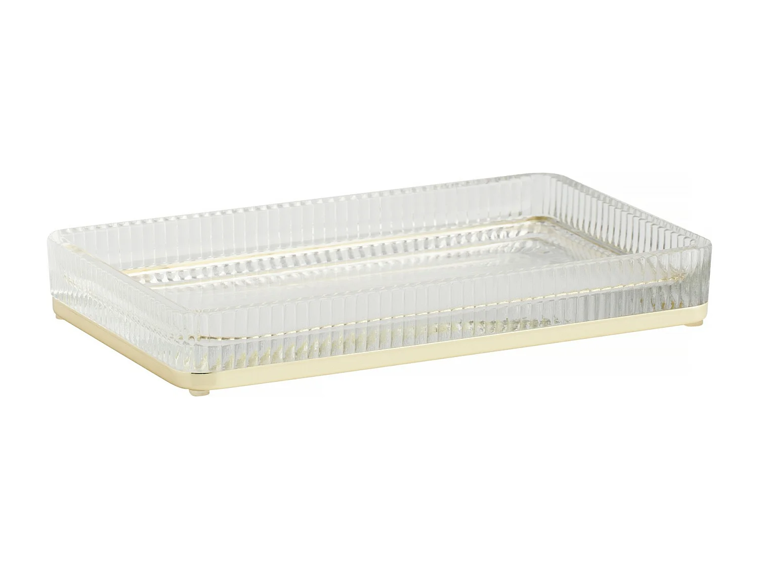 Tablett Marcella mittleres Gold 13.9x23.1 cm