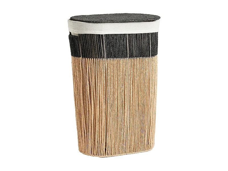 Wäschekorb Isles mittelschwarz 60 x 22.5 x 42.7