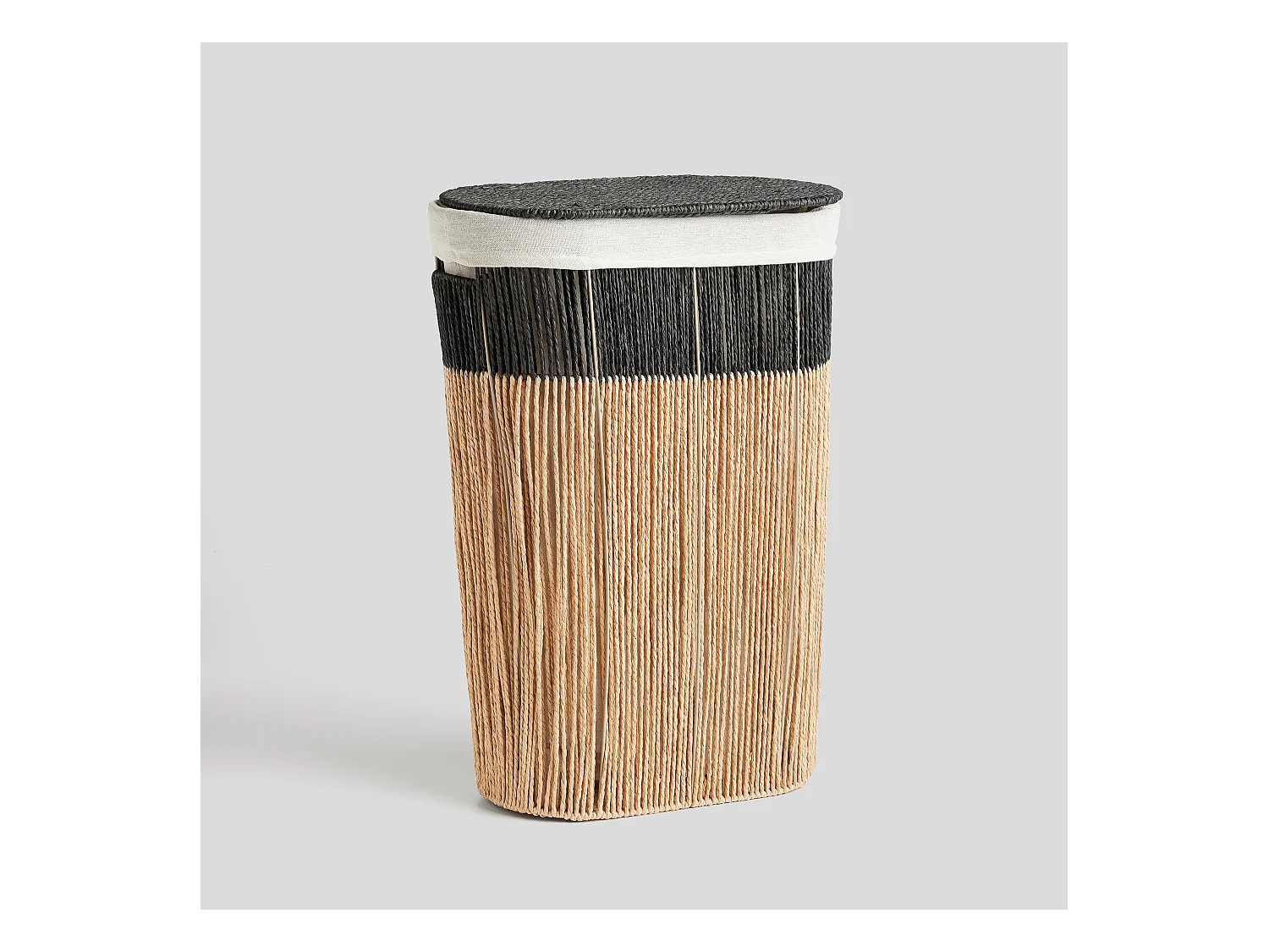 Wäschekorb Isles mittelschwarz 60 x 22.5 x 42.7