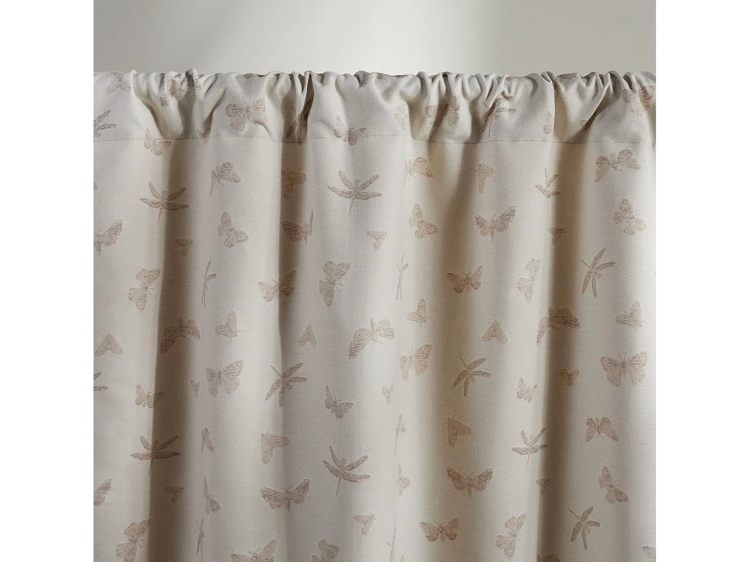 Rideau Jacquard Moljac Beige Moyen 140 x 250
