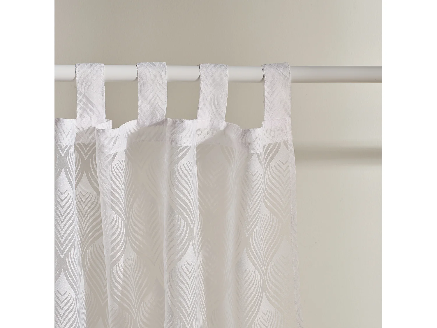 Vorhang Danno mittelweiß 140 x 250