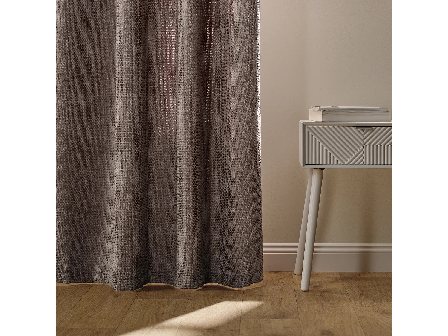 Vorhang Leila dunkelbeige 140 x 250