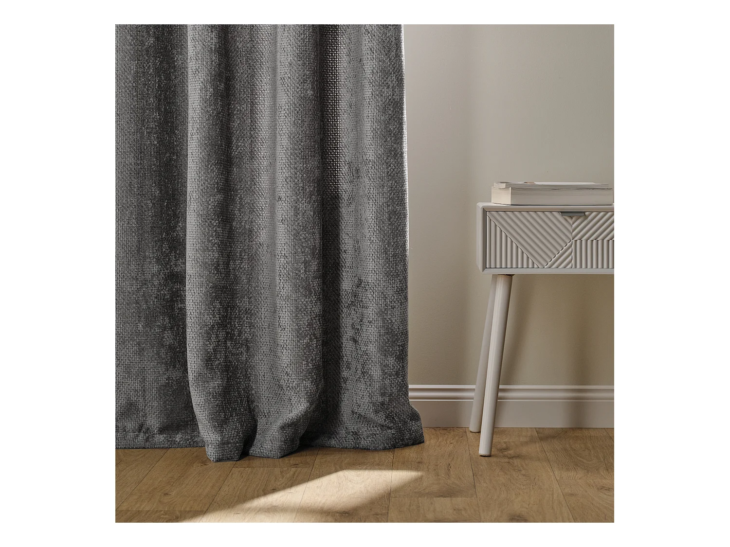 Vorhang Leila Dunkelgrau 140 x 250