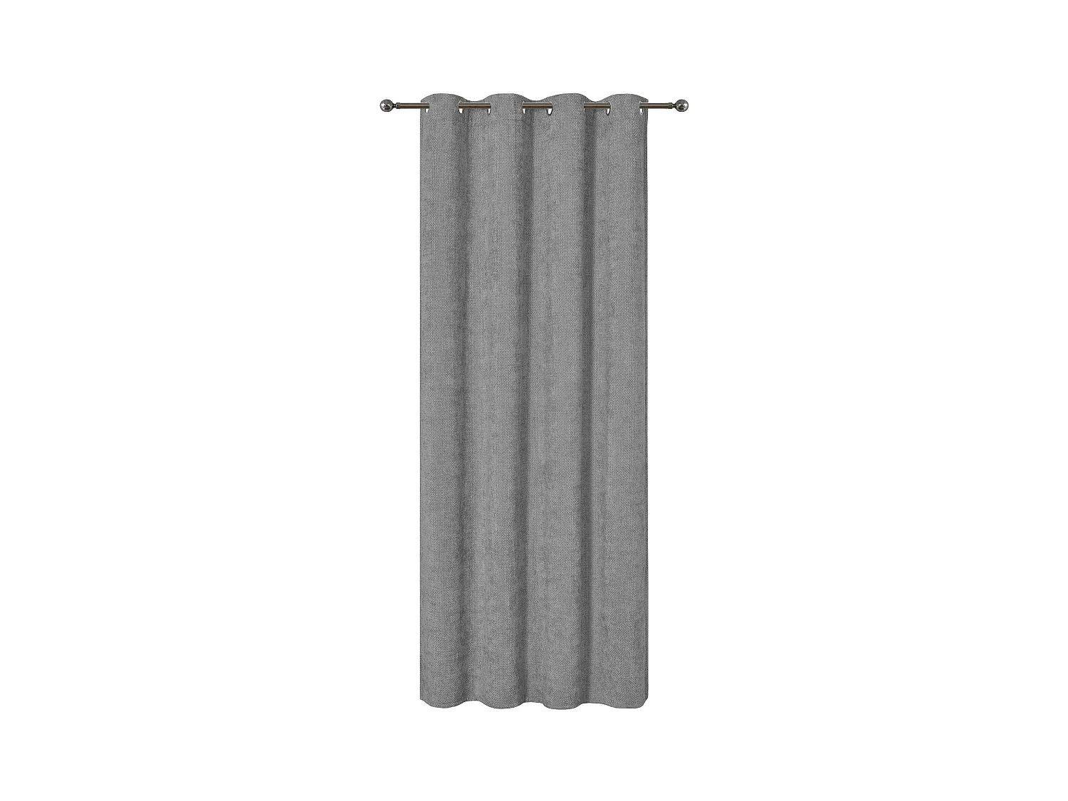 Rideau de velours Leila gris foncé 140 x 250