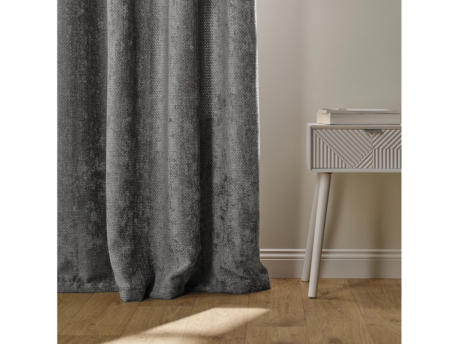 Vorhang Leila Dunkelgrau 140 x 250