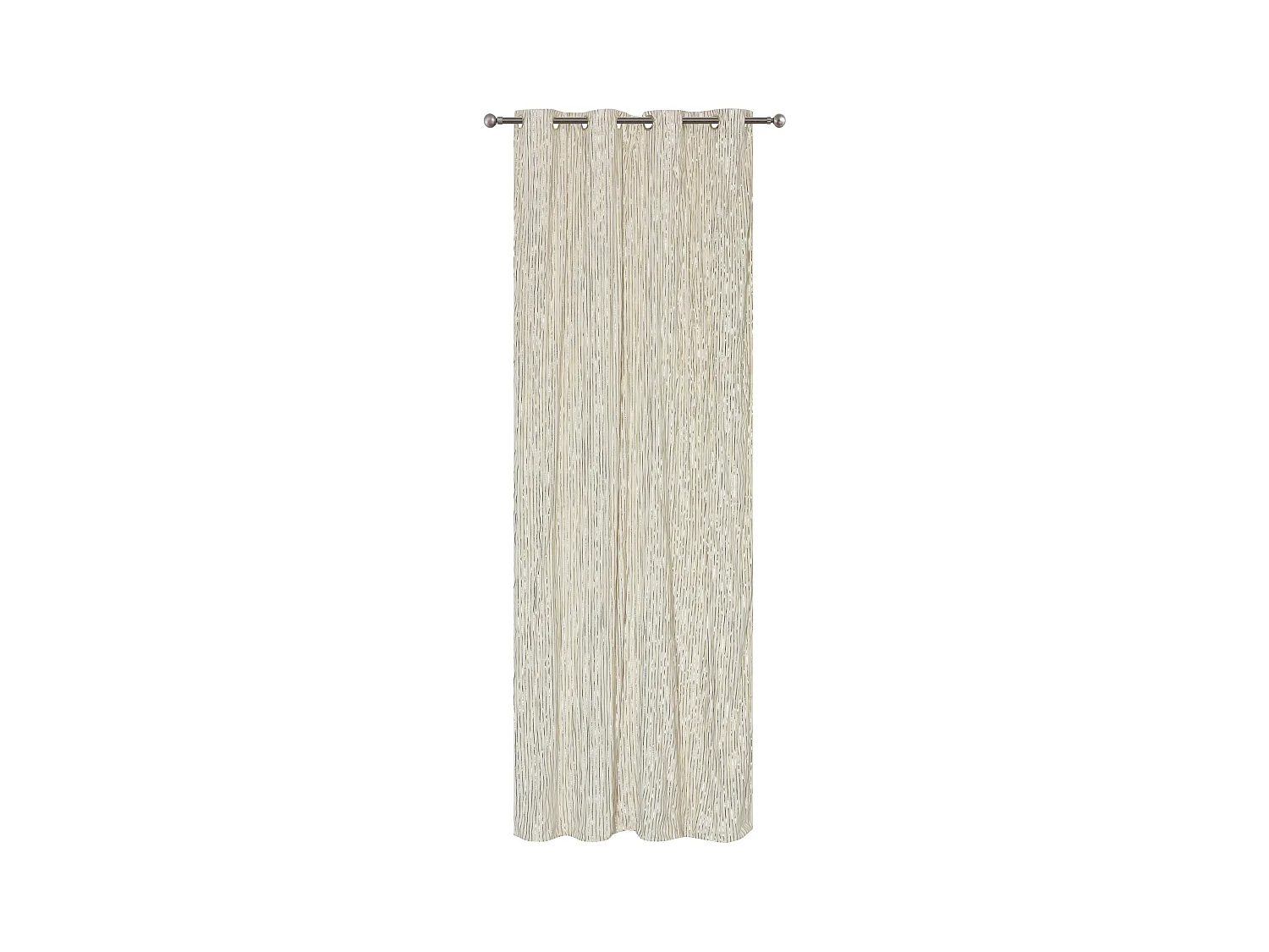 Rideau de velours Calama beige moyen 140 x 250
