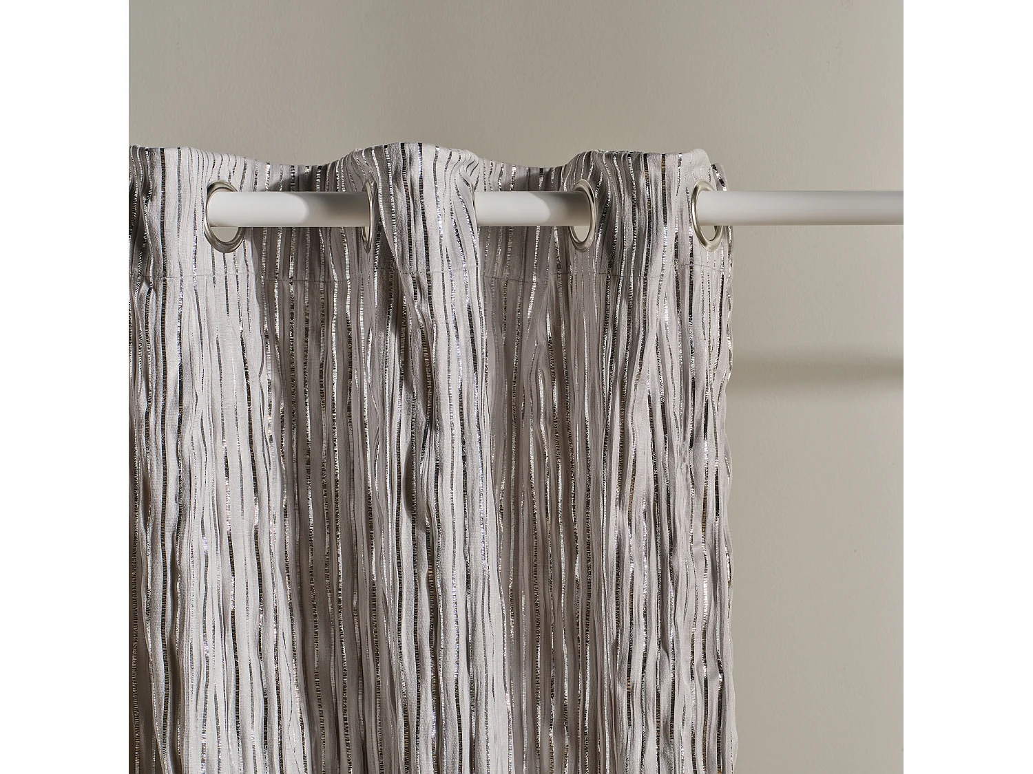 Rideau de velours Calama gris clair 140x250