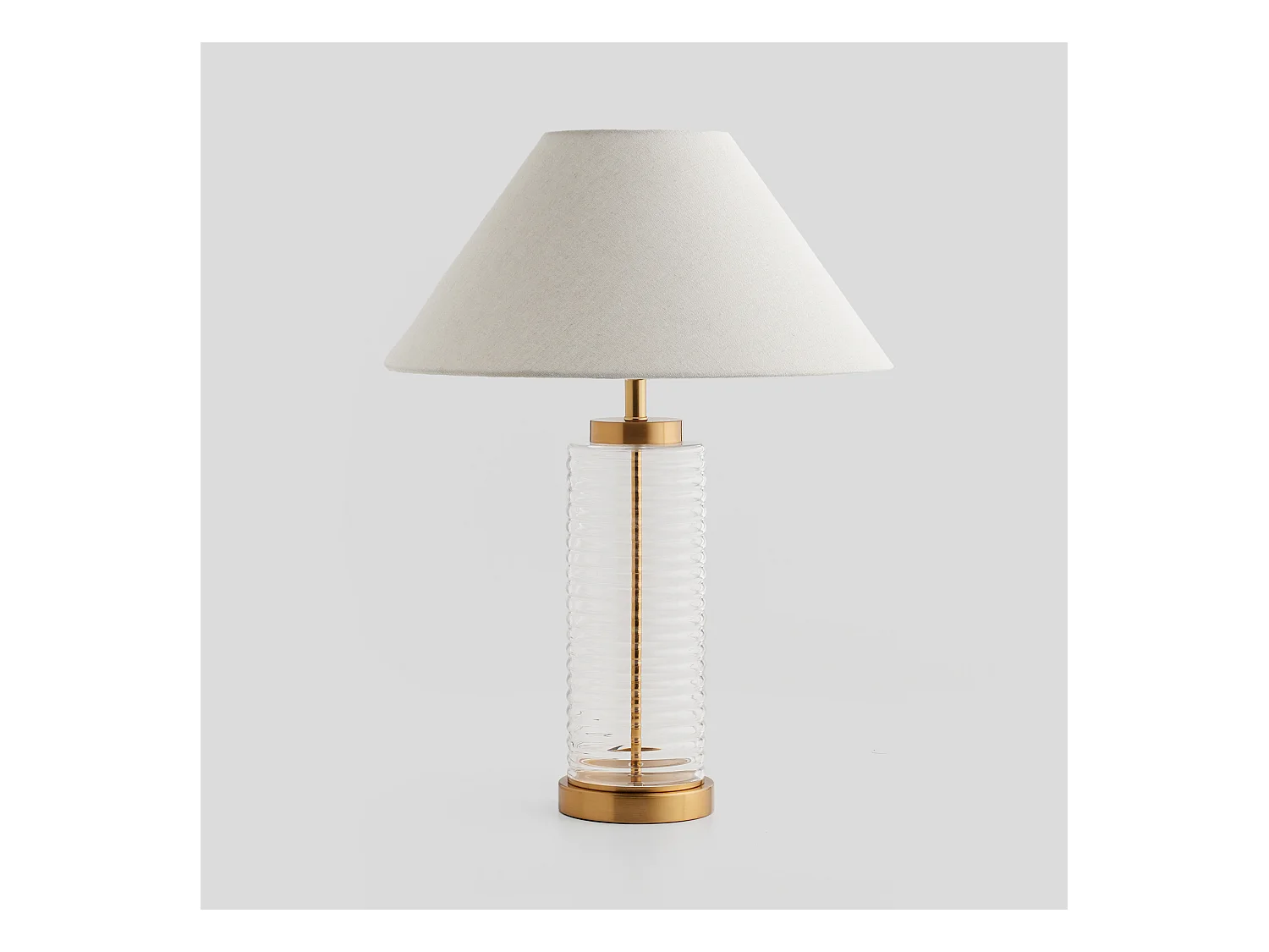 Tischlampe Ring mittel transparent 60 x 33