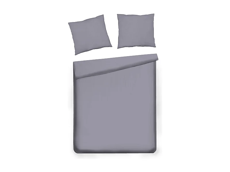 Parure de lit Satinette Violet Medium Satin de Coton 160x200