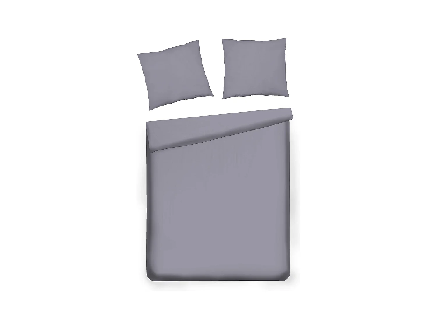 Parure de lit Satinette Violet Medium Satin de Coton 160x200