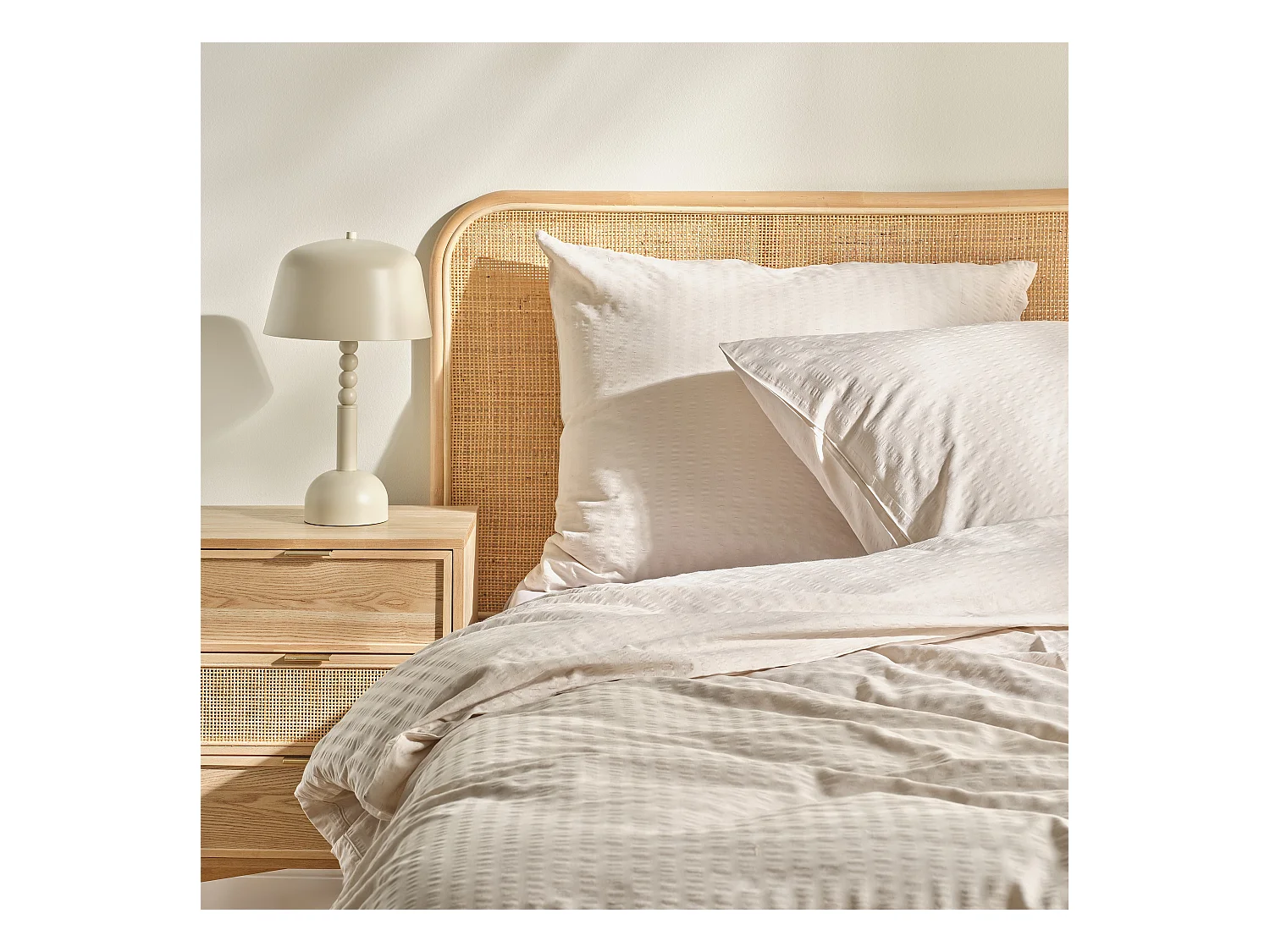 Bettwäsche Corica mittleres Beige 160 x 200