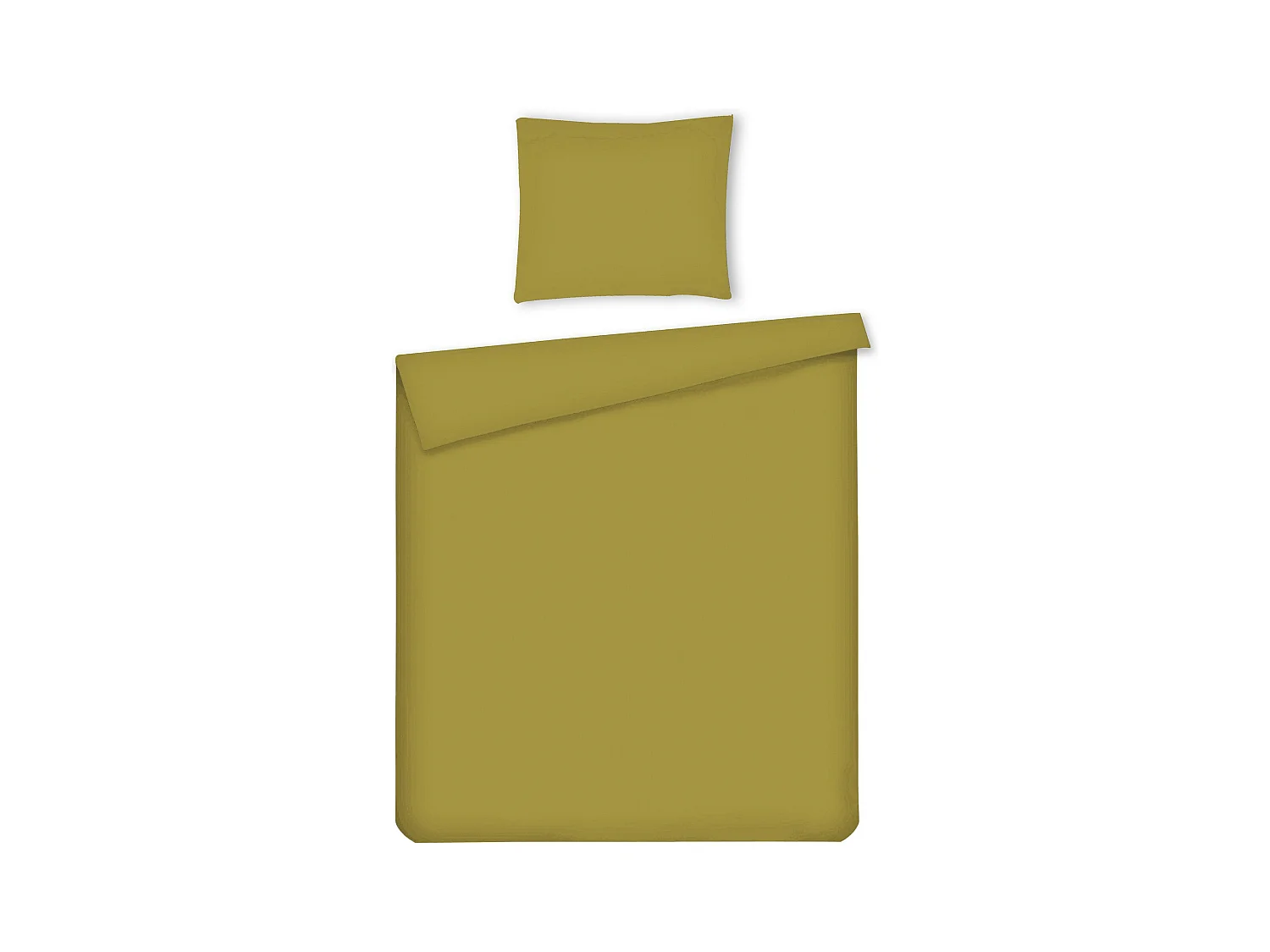 Bettwäsche Micros mittelgrün 140x200 cm