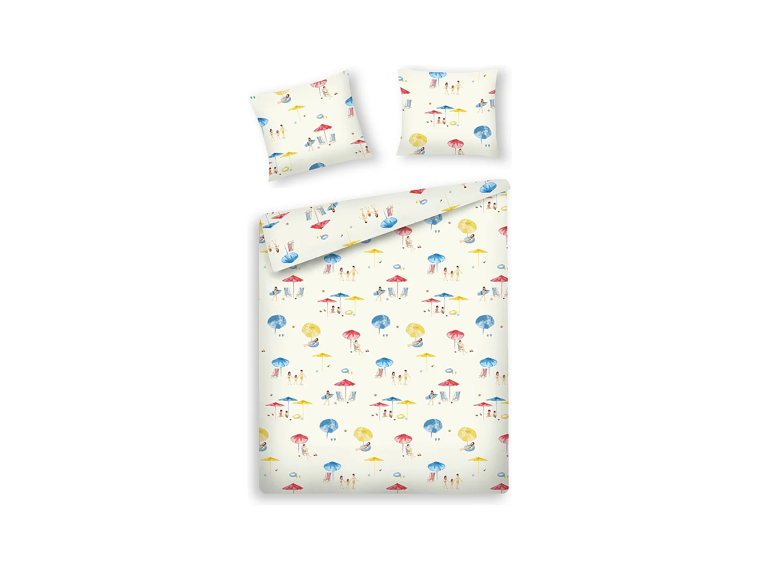 Parure de lit Kanela Moyen Multicolore Satin de Coton 200x220