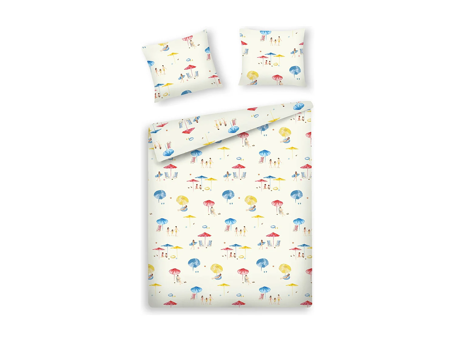 Parure de lit Kanela Moyen Multicolore Satin de Coton 200x220