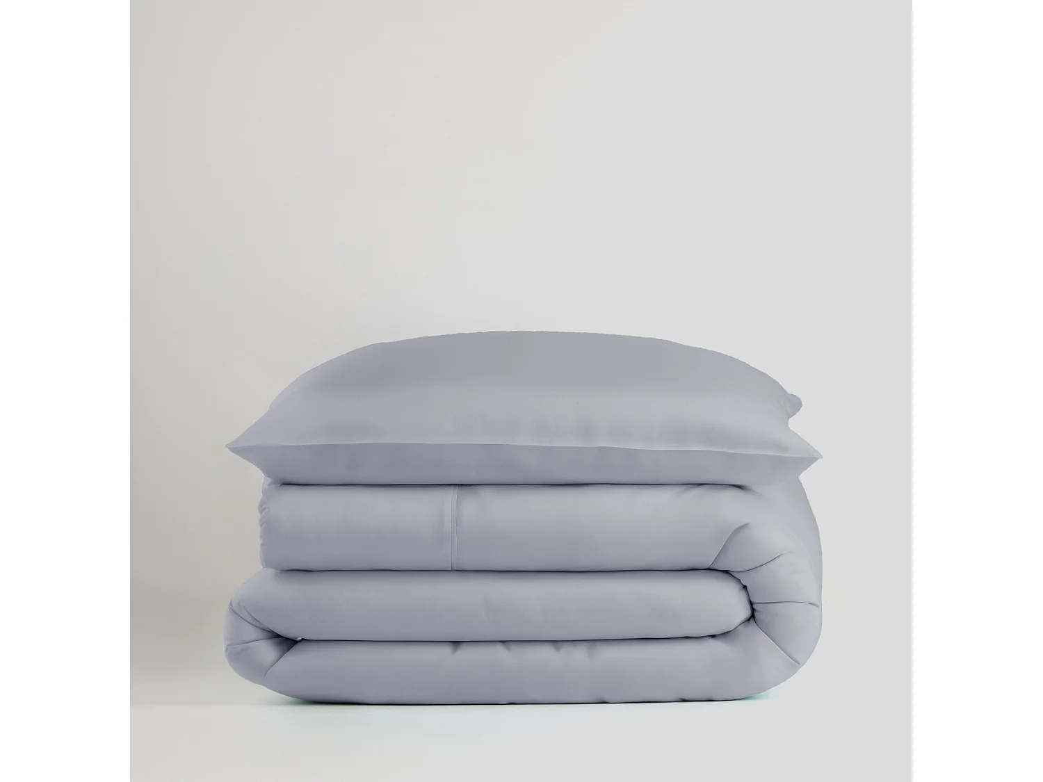 Parure de lit Satinette Violet Moyen Coton Satin 140x200