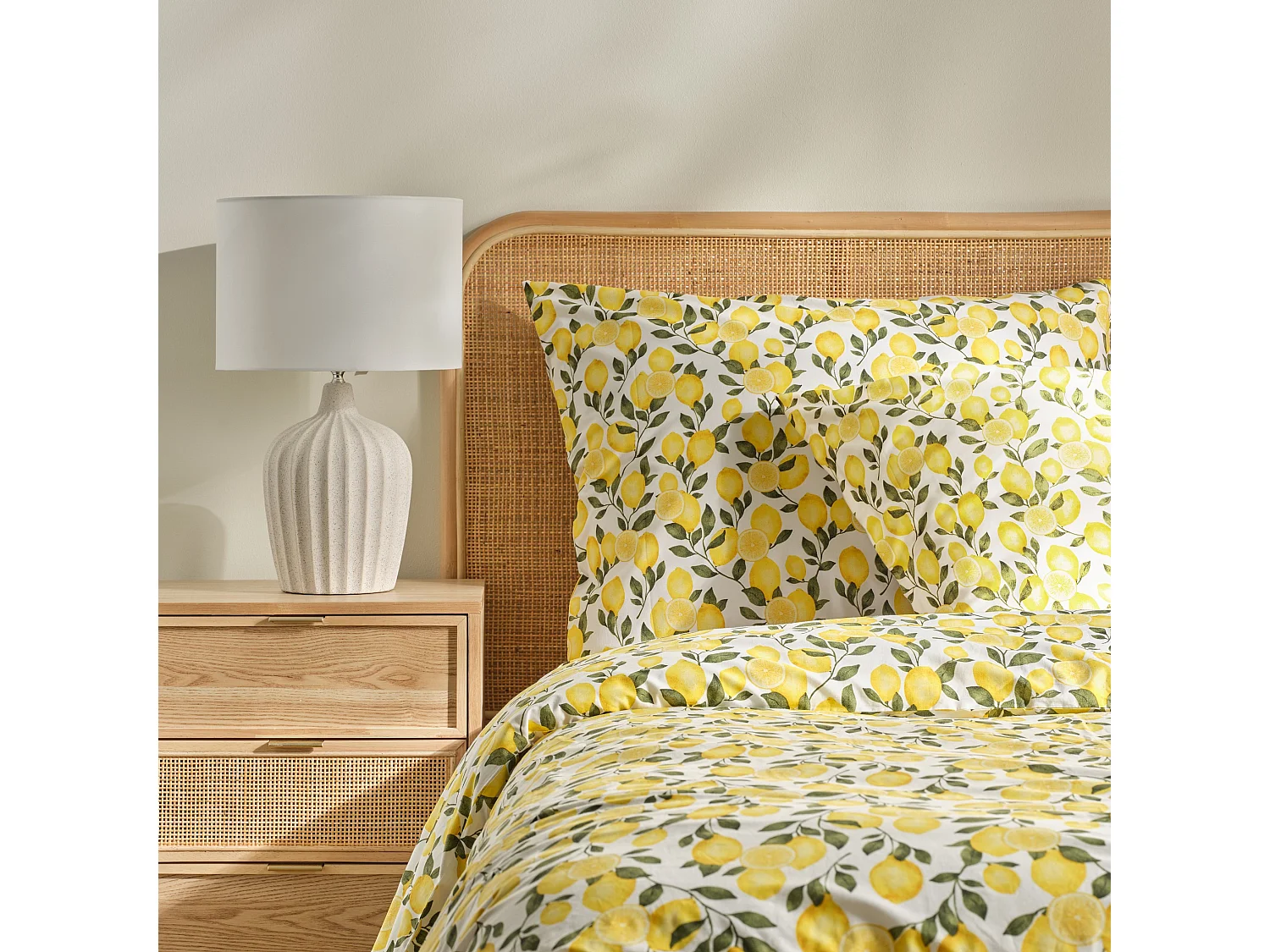 Bettwäsche Citronello Helles Weiß 200 x 220