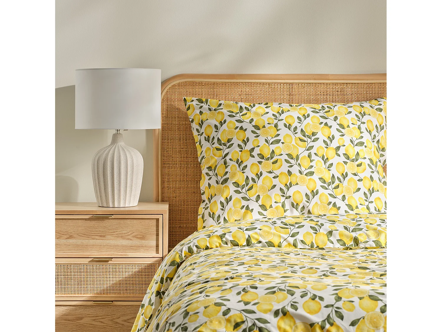 Bettwäsche Citronello Helles Weiß 200 x 220