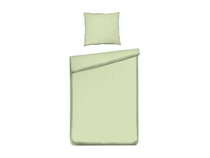 Bettwäsche Satinette hellgrün 140 x 200