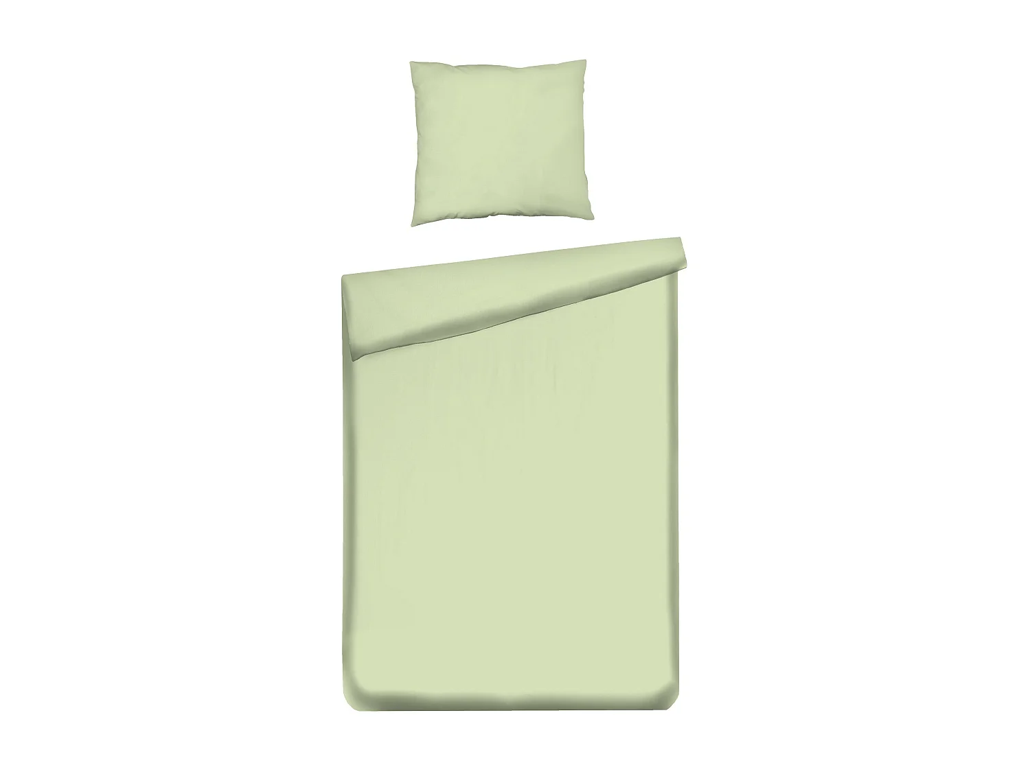 Bettwäsche Satinette hellgrün 140 x 200