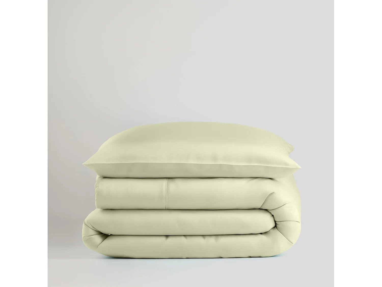 Bettwäsche Satinette hellgrün 140 x 200