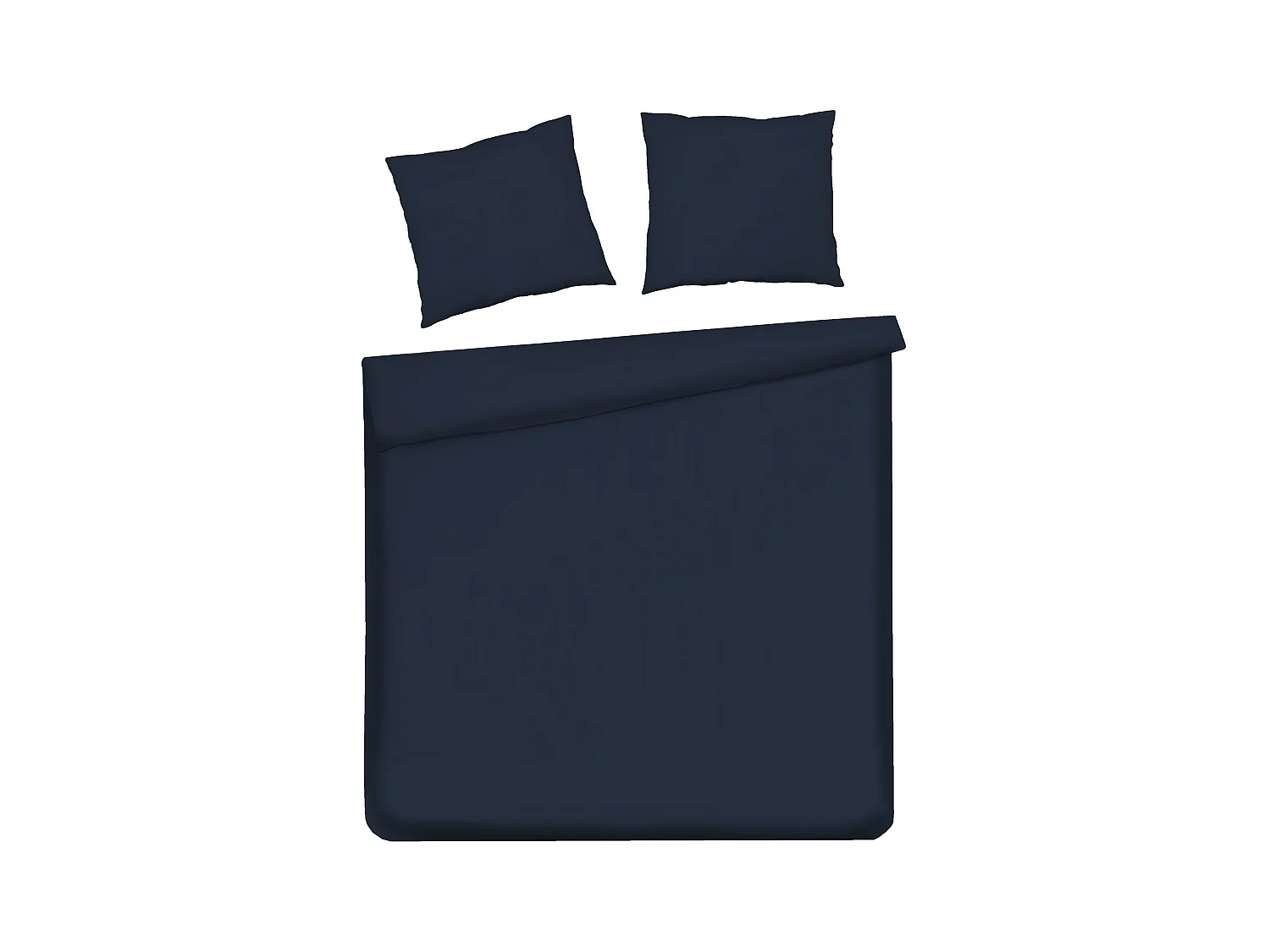 Parure de lit Satinette Bleu Foncé Coton 200x220