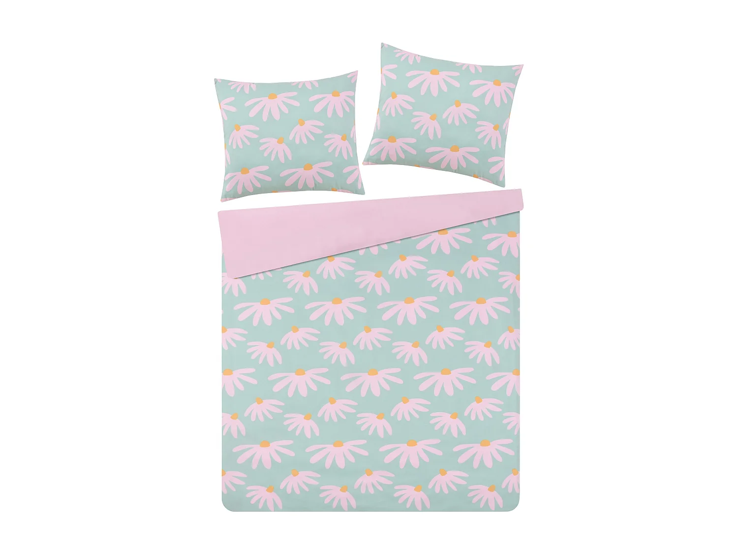 Parure de lit Élégance Vert Microfibre 160x200