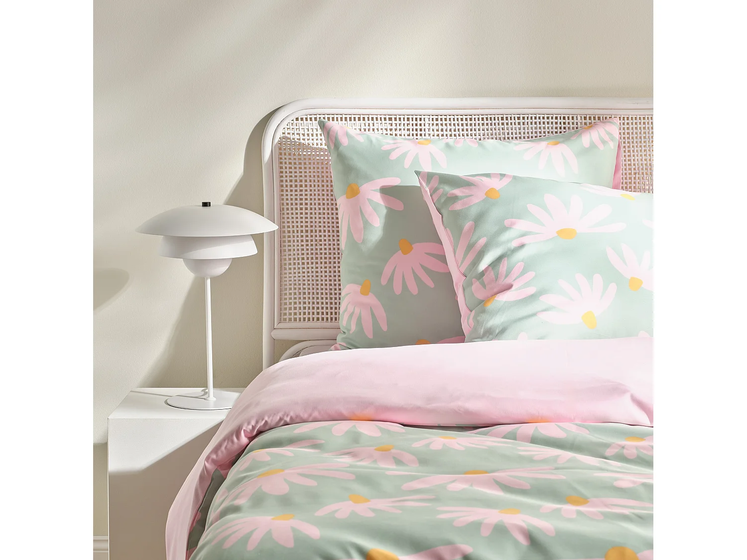 Parure de lit Élégance Vert Microfibre 160x200