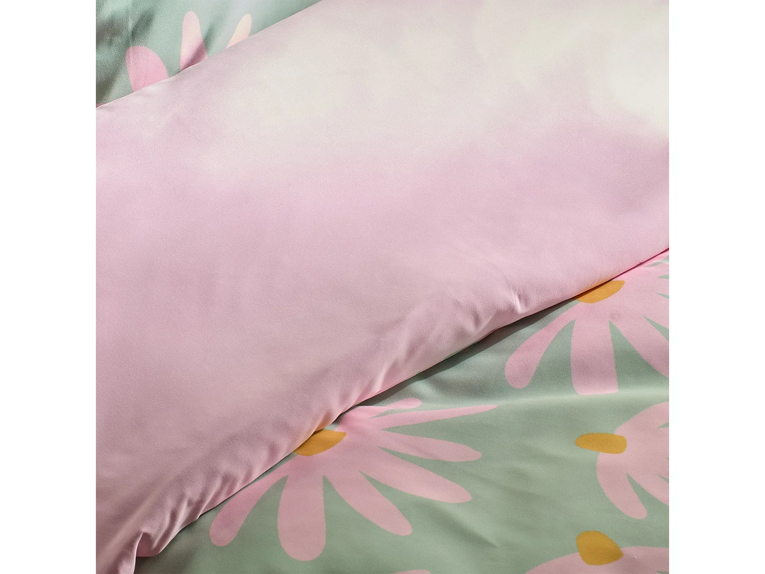 Parure de lit Élégance Vert Microfibre 160x200