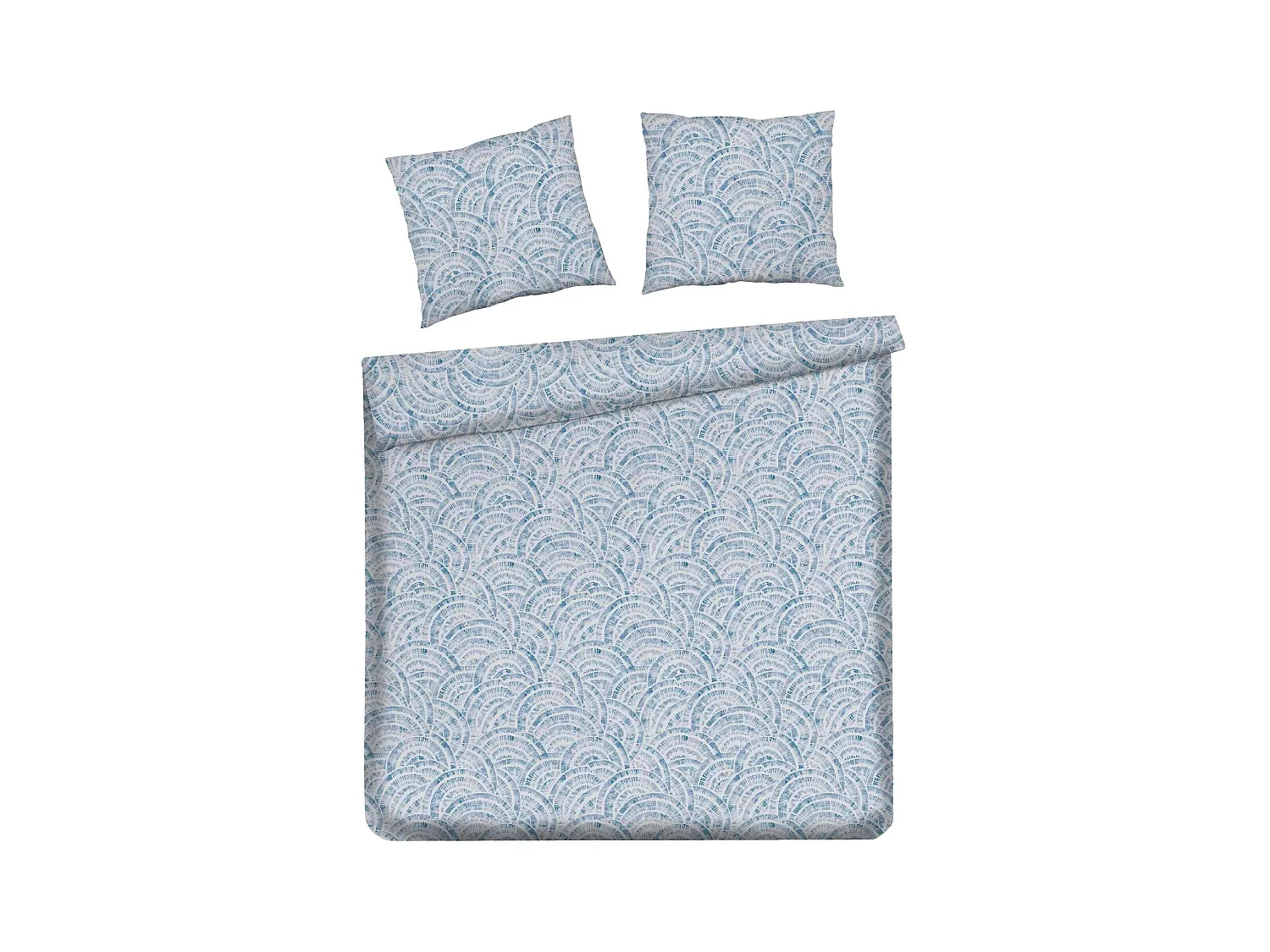 Parure de lit Mer Gris Clair Coton 200x220