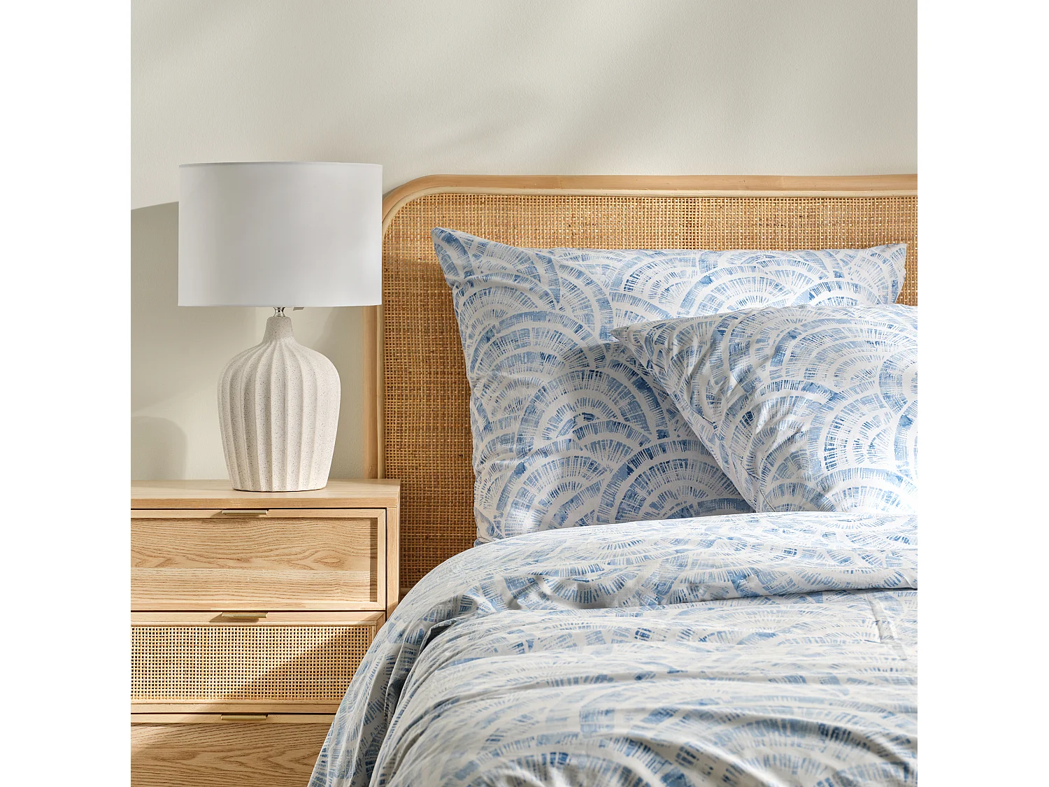 Parure de lit Mer Gris Clair Coton 200x220