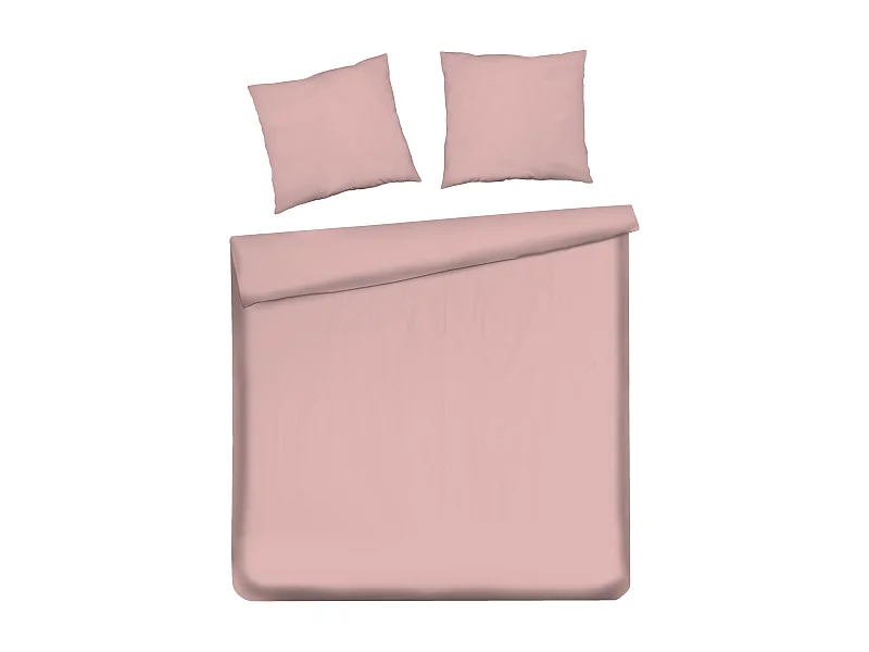 Bettwäsche Satinette Mittelrosa 200x220cm