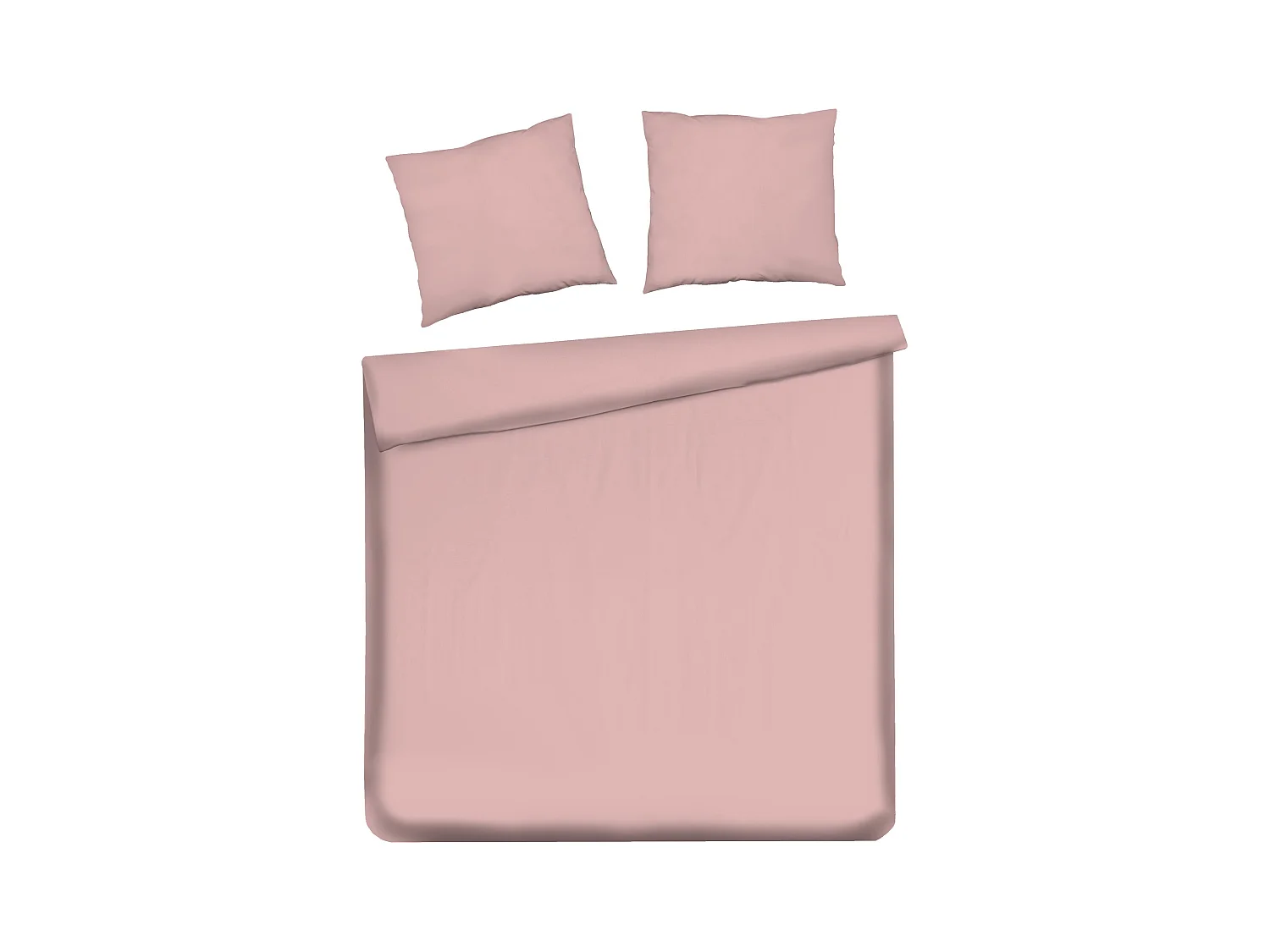 Parure de lit Élégance Rose Moyen Satin de Coton 200x220