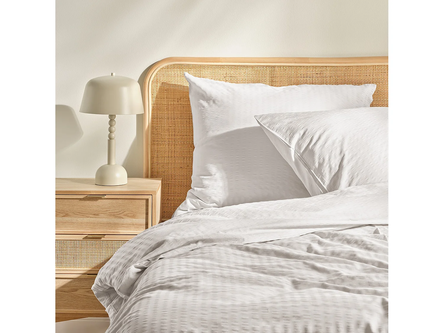 Parure de lit Corica Blanc Coton 160x200