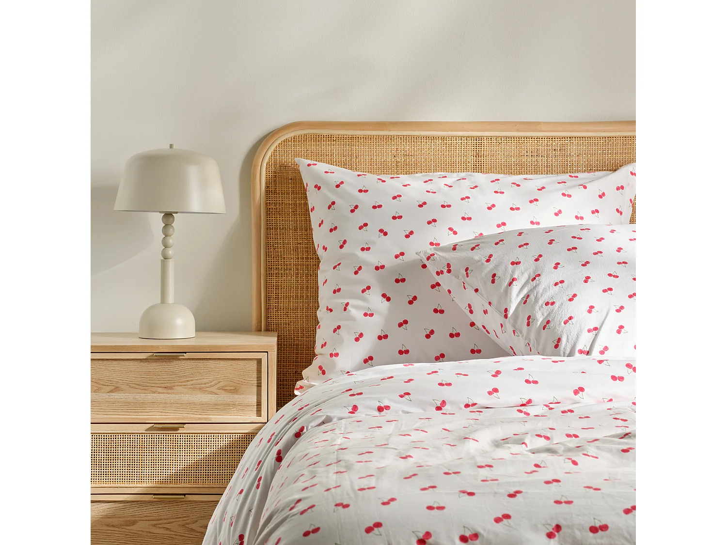 Parure de lit Mirso Blanc Coton 160x200