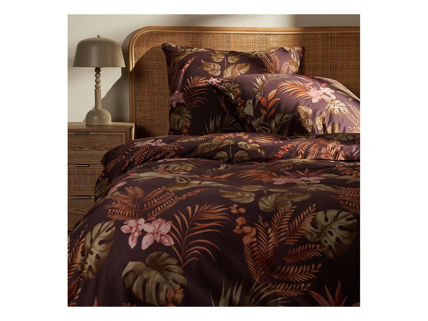 Bettwäsche Orchidea mittelbraun 200x220