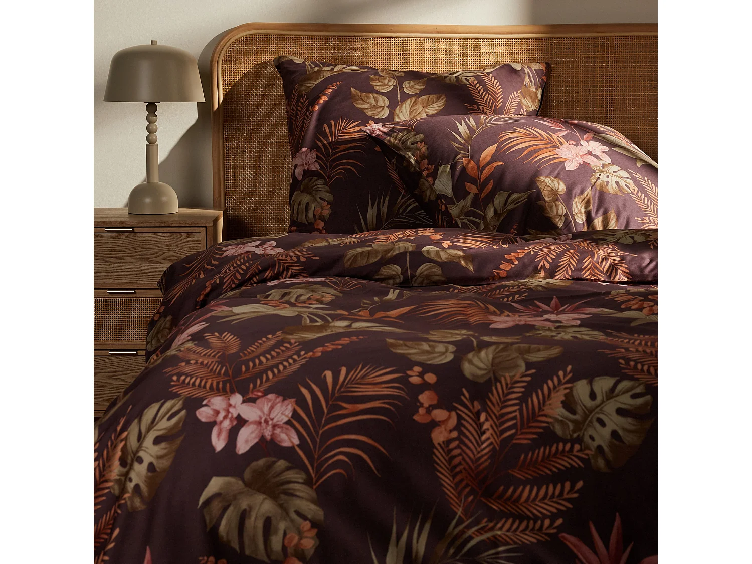 Bettwäsche Orchidea mittelbraun 200x220