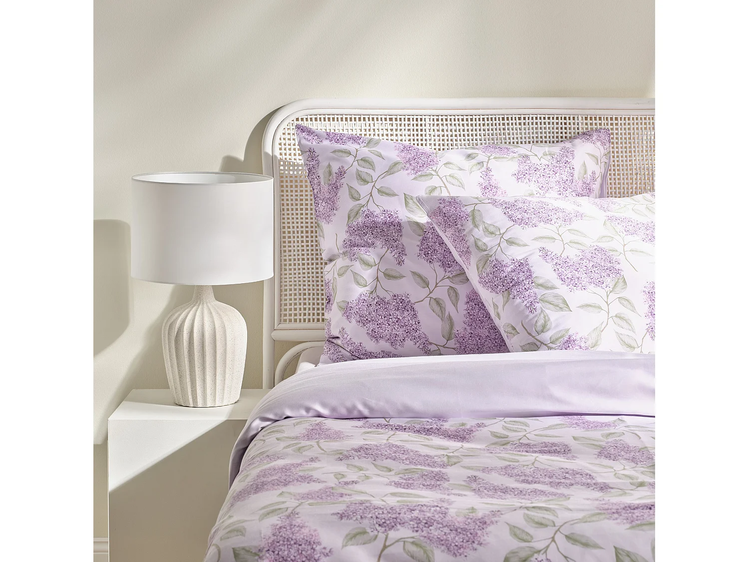 Parure de lit Élégance Violet Clair Coton 160x200