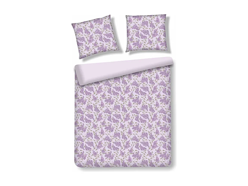 Parure de lit Élégance Violet Clair Coton 160x200