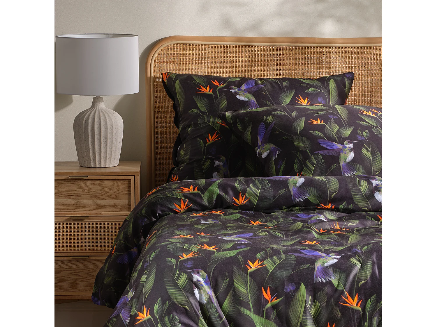 Bettwäsche Oaziso mittelschwarz 160 x 200