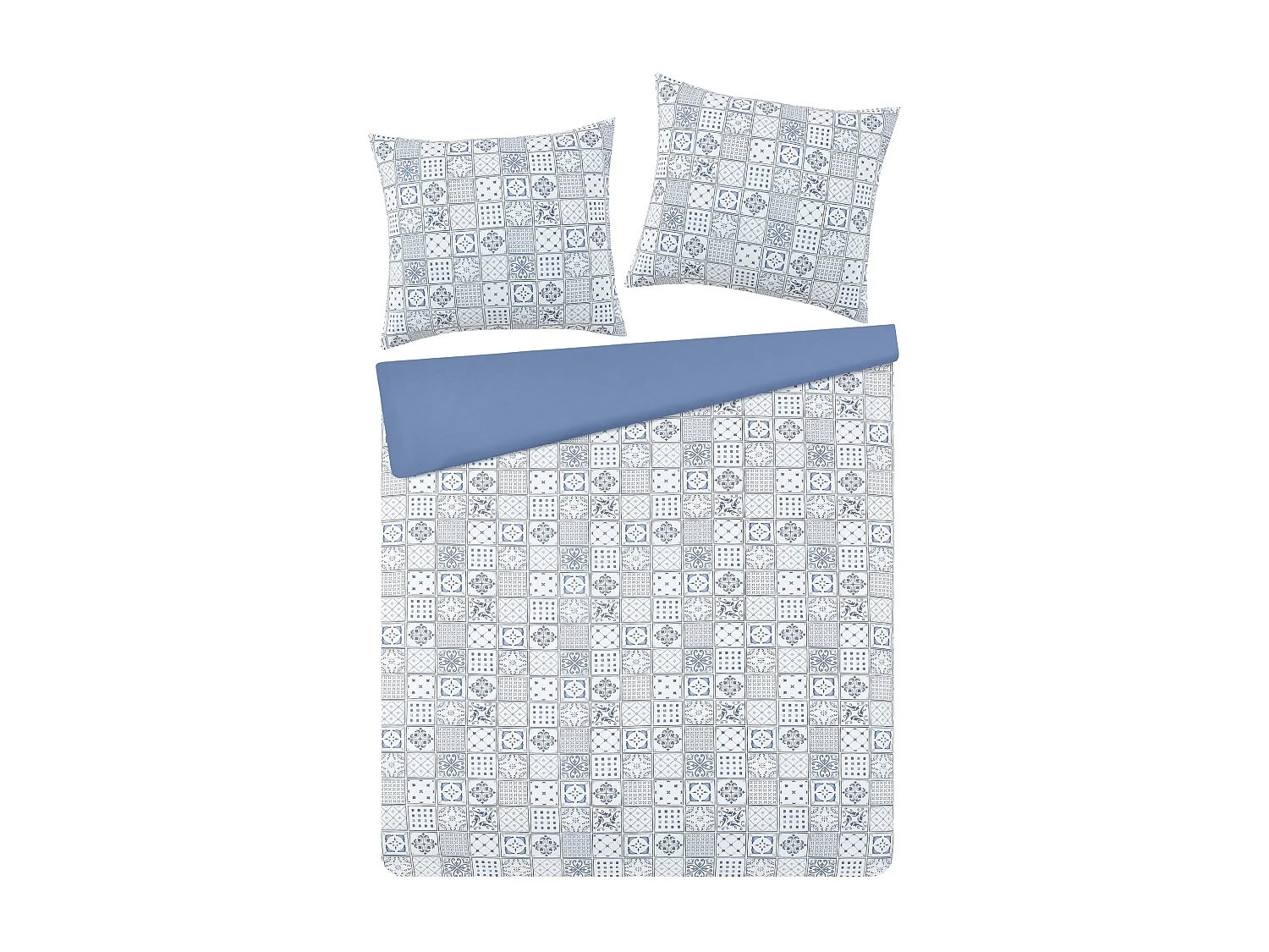 Bettwäsche Alain mittelblau 200x220