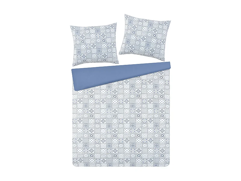 Bettwäsche Alain mittelblau 200x220