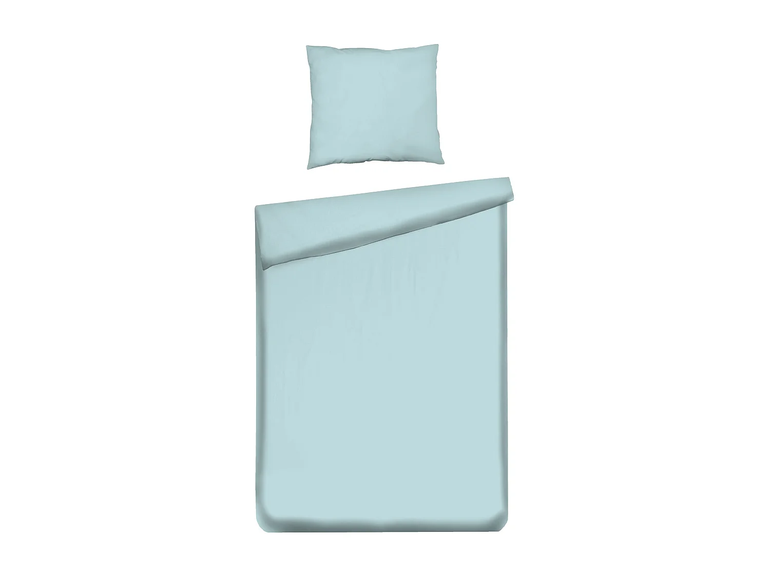 Satin Bettwäsche Türkis 100% Baumwolle 140x200cm