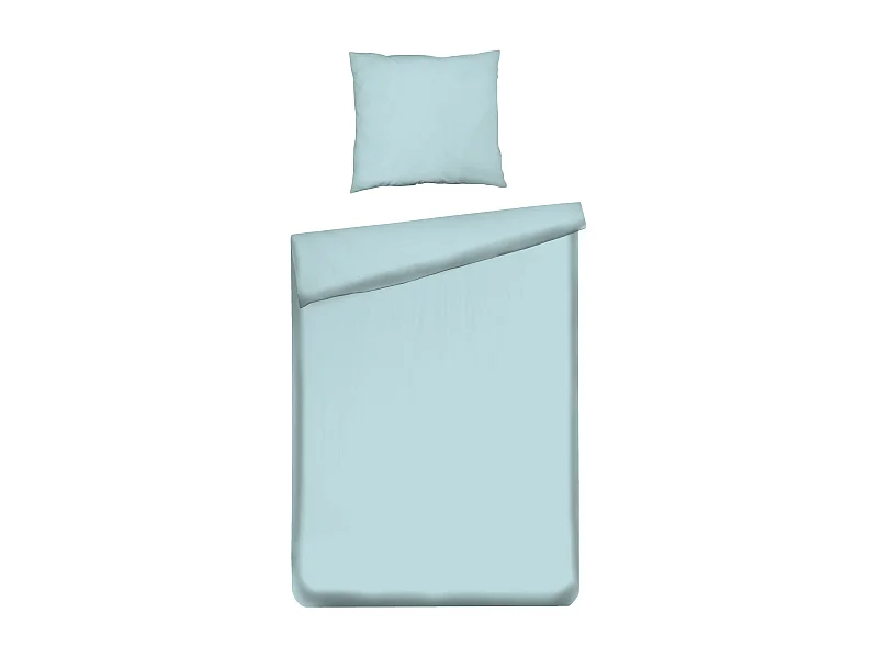 Satin Bettwäsche Türkis 100% Baumwolle 140x200cm
