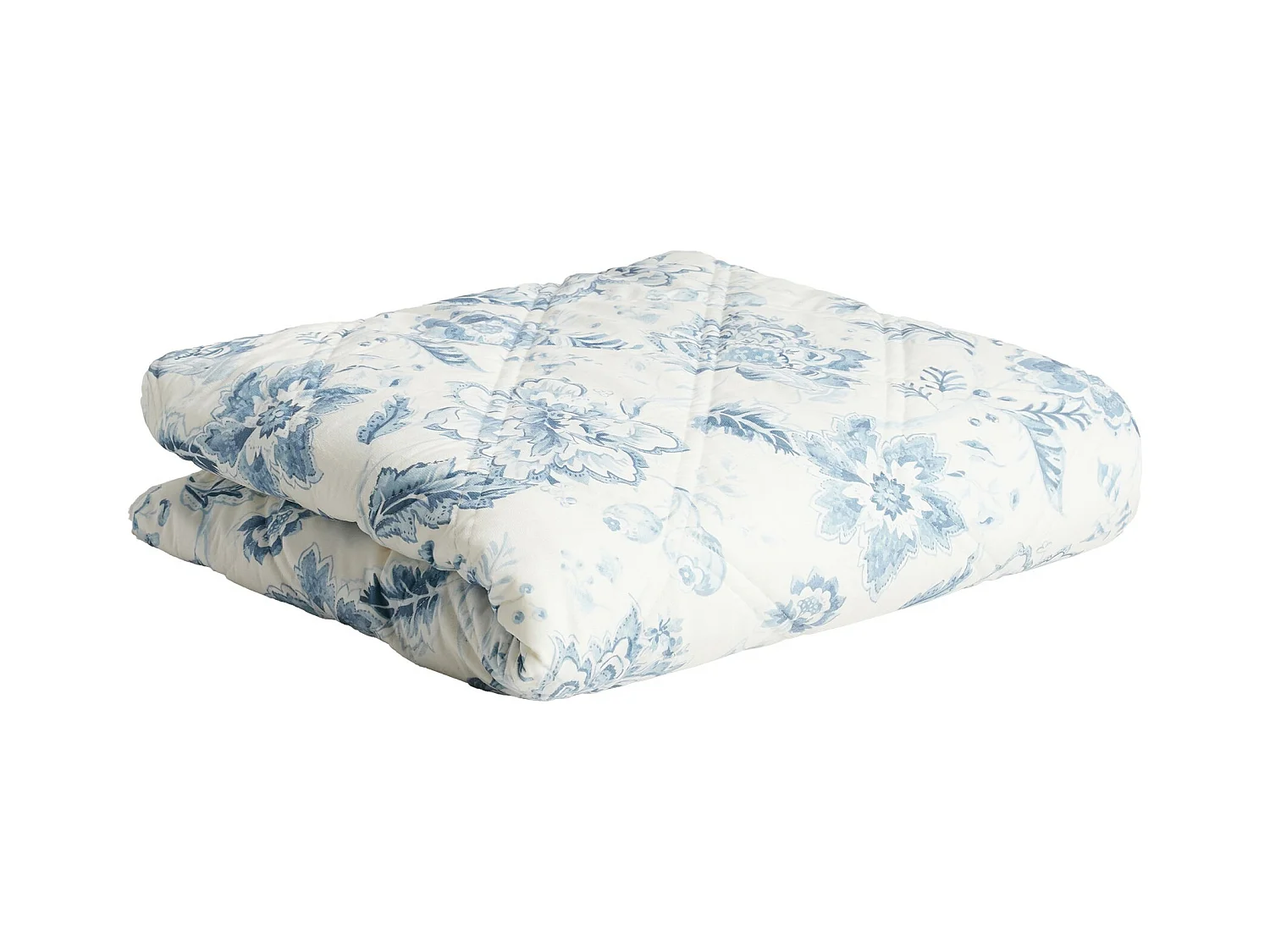 Couvre-lit Florieta Bleu Clair Polyester 200 x 220