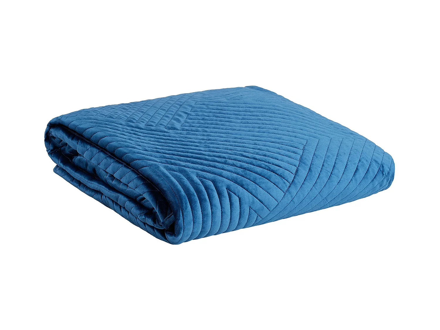 Couvre-lit Minister Bleu Foncé Velours 240x260